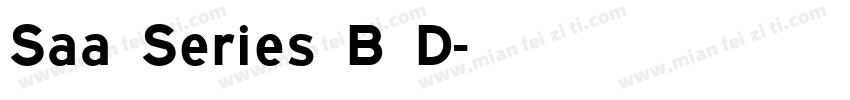 Saa Series B D字体转换